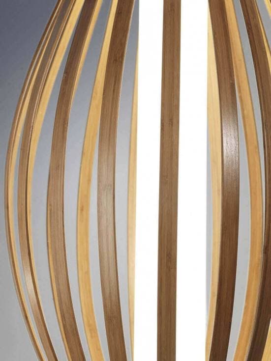 Detalle de lámpara de bamboo grok