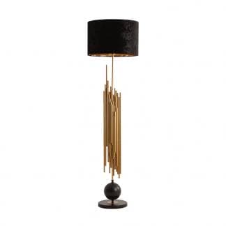 Comprar lámpara de pie elegante en negro y oro de diseño original - Estilo clásico de Vical