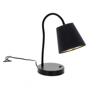 Comprar flexo negro para escritorio elegante. Diseño Montecarlo de Exo Lighting. Estilo clásico y de pequeño tamaño.