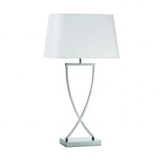 Comprar lámpara con mesa original IRIS de la marca Exo Lighting de Novolux con pantalla blanca de diseño clasico