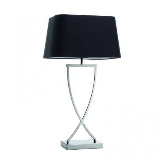 Comprar lámpara con mesa original IRIS de la marca Exo Lighting de Novolux con pantalla negra de diseño clasico