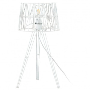 Comprar lámpara de mesa TESS blanca de acero de diseño moderno