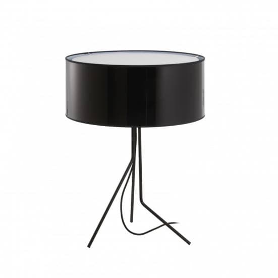 Lampara de mesa alta en color negro diseno Diagonal Exo Novolux estilo contemporaneo