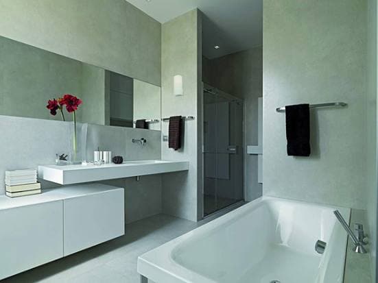 aplique de baño led Uveg en baño moderno y elegante