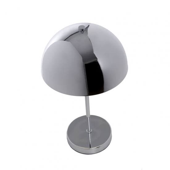 Lámpara de mesa de metal cromado