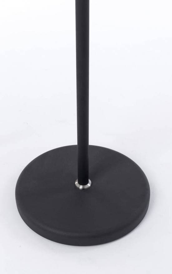 Lámpara de pie con flexos orientables y altura regulable en color negro