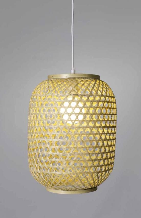 Lámpara colgante de bambú Zhudima detalle