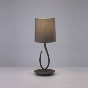 Lámpara de mesa lua gris ceniza mantra
