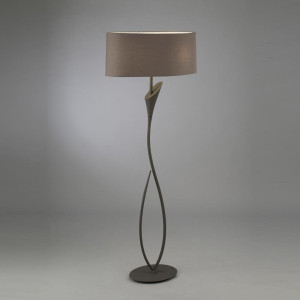 Lámpara de pie lua gris ceniza Mantra