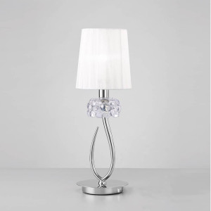Lámpara de mesita de noche loewe cromo Mantra
