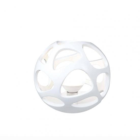 Lámpara de mesa esférica blanca orgánica Mantra 27cm
