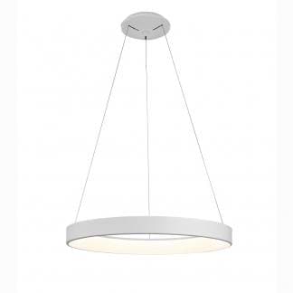 Lámpara de suspensión circular blanca regulable niseko Mantra 65cm