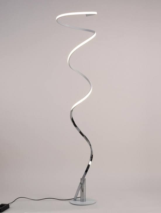 Lámpara de pie contemporánea cromo helix Mantra 3000k