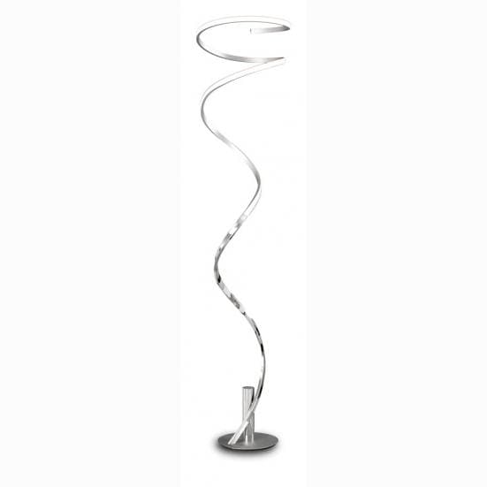 Lámpara de pie minimalista cromo helix Mantra 3000k