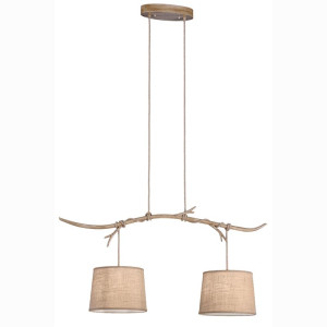 Lámpara de techo ramas de árbol sabina Mantra dos luces