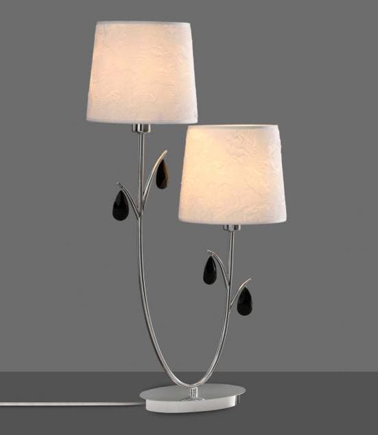 Lámpara de mesa estilo clásico andrea cromo Mantra