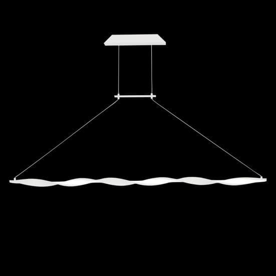 Lámpara de techo lineal blanca madagascar mantra fondo negro