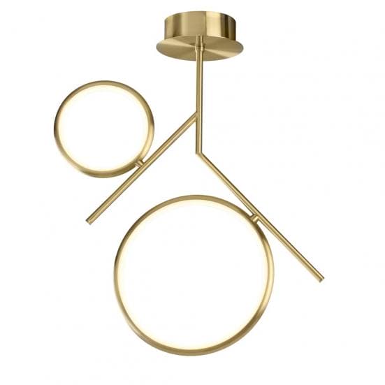 Lámpara de techo art deco olimpia oro satinado Mantra 30w