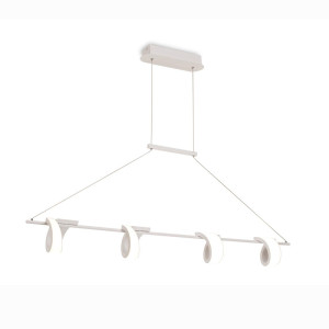 Lámpara de techo moderna blanca led tsunami mantra