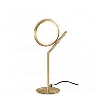 Lámpara de mesa art deco olimpia oro satinado Mantra