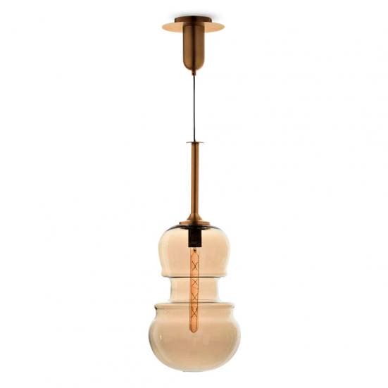 Lámpara de techo violín bronce sonata Mantra grande