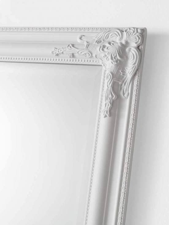 Espejo de pared de resina blanco 1
