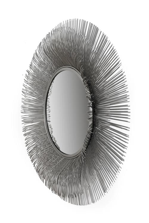 Espejo de metal plateado 2