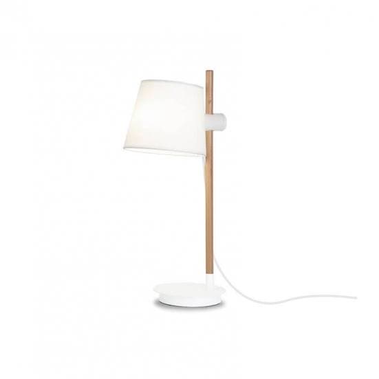 Lámpara de mesa nórdica blanca