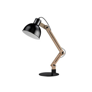 Lámpara de mesa madera y metal DAPHNE