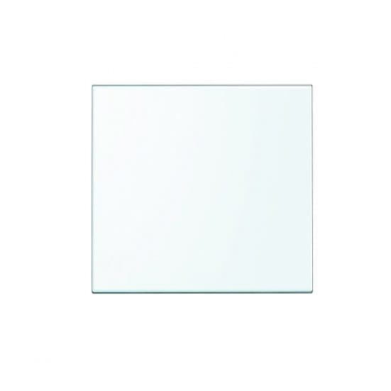 Vidrio cuadrado limogues, en color transparente templado, de estilo clásico. Fabricado en vidrio.