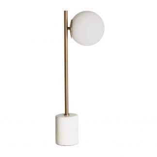 Lámpara de sobremesa, en color blanco