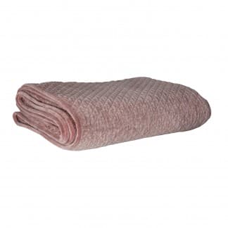 Plaid rectangular kiarona, en color rosa, de estilo clásico. Fabricado en algodón.