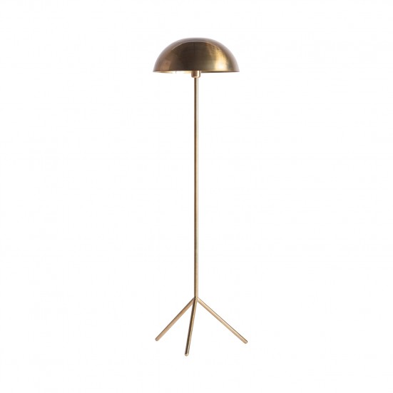 Lámpara de pie kelheim, en color oro, de estilo art deco. Fabricado en hierro. Producto desmontable.