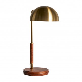 Lámpara de sobremesa, en color marrón