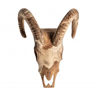 Busto goat, en color natural, de estilo nórdico. Fabricado en resina.