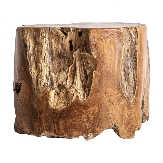 Mesa de centro bisko, en color marrón, de estilo étnico. Fabricado en madera de teka.