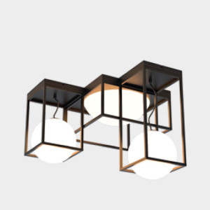 Semi Plafón 5 Luces