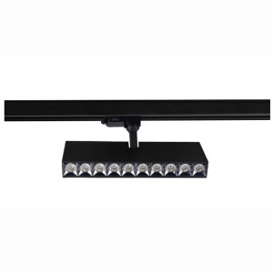 FOCO LINEAL CARRIL  NEGRO 30W  3000K