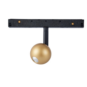 FOCO BOLA 7W NEGRO/ORO 3000K