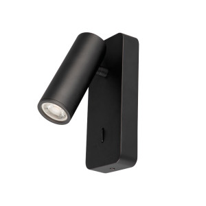 APLIQUE LECTOR MINI GU10 - NEGRO
