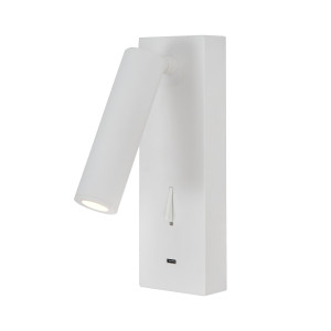 APLIQUE LECTOR LED 3W 3000K BLANCO TYPE-C CARGADOR