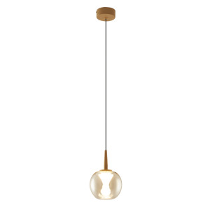 COLGANTE 1L - BASE ORO - CRISTAL BRONCE 8940