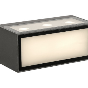 APLIQUE LED IP65 10,5W 3000K GRIS OSCURO