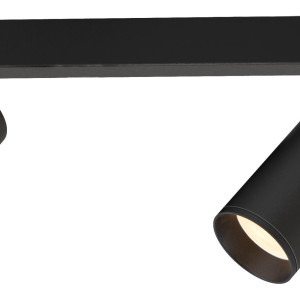 REGLETA Mini GU10 2L NEGRO