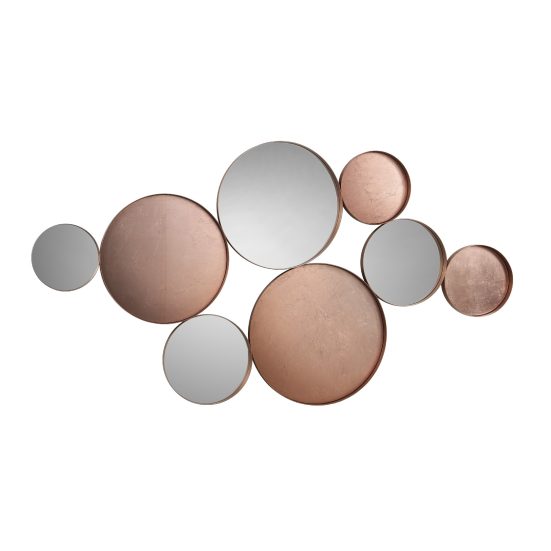 MALMO- ESPEJO ORO ROSA 165X90