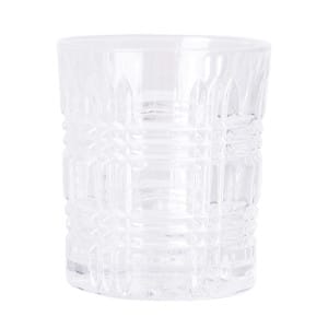 Vaso Ime de estilo art deco, fabricado en vidrio en color transparente.