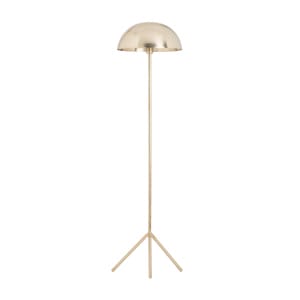 Lámpara de pie Kelheim de estilo art deco, fabricado en hierro en color oro. Producto desmontable.