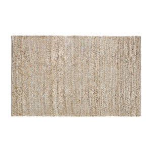 Alfombra Beryl de estilo clásico, fabricado en yute en color beige, combinado con algodón y fibra natural.