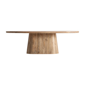 Mesa comedor mersch de estilo contemporáneo, fabricado en madera de mango en color marrón. Producto desmontable.