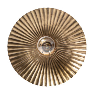 Aplique jakle de estilo art deco, fabricado en hierro en color oro.